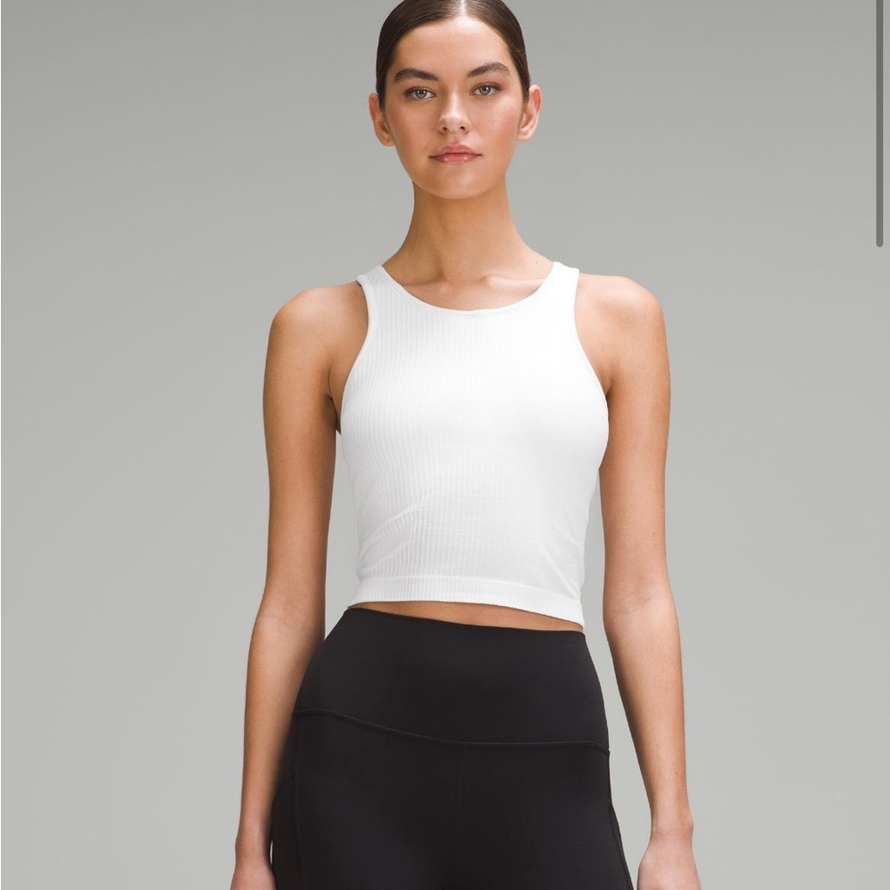 Lululemon Ebb to Street Crop Tank Size 8